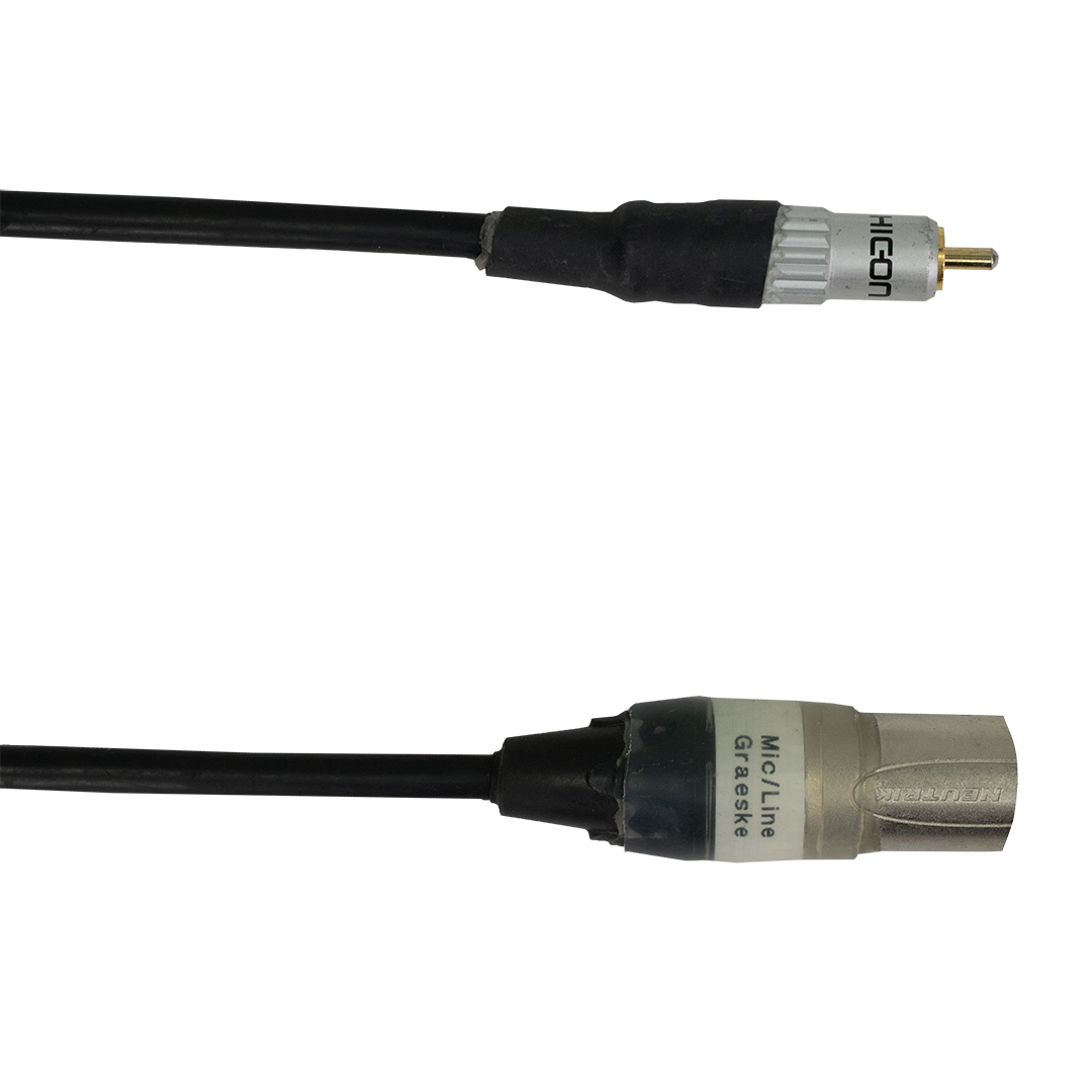 M001,5 XLR m. -> Cinch