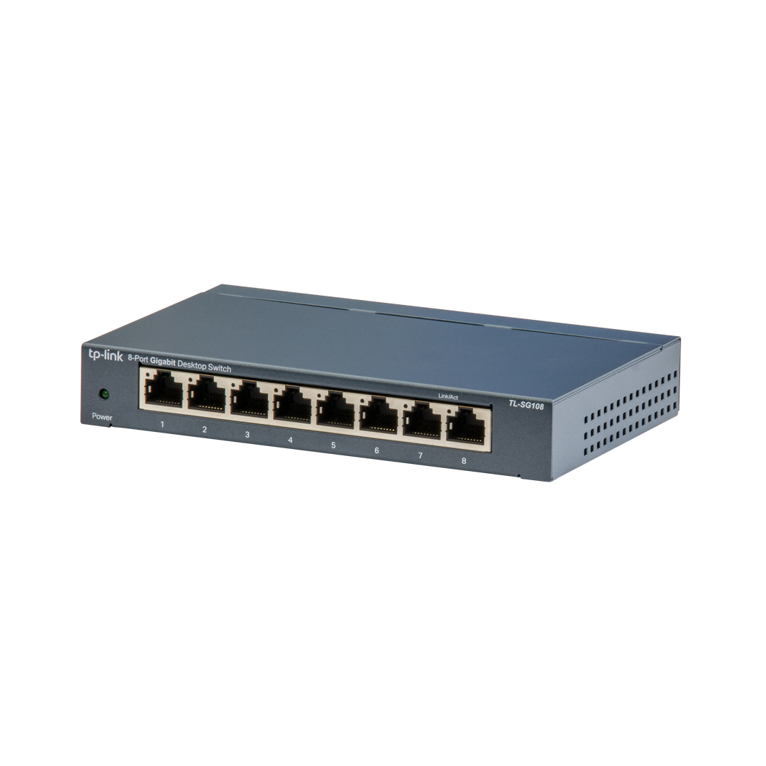 Netzwerkswitch 8-Port 10/100/1000Mbps