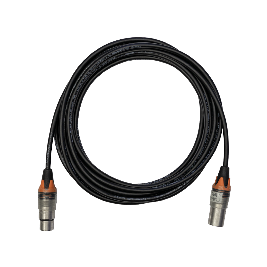 DMX005, XLR 5 male auf XLR 5 female, 5 Meter