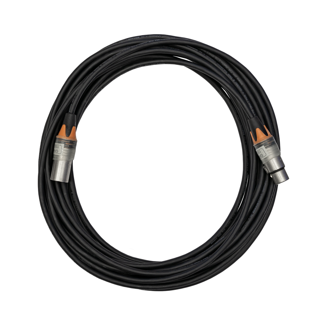 DMX010, XLR 5 male auf XLR 5 female, 10 Meter