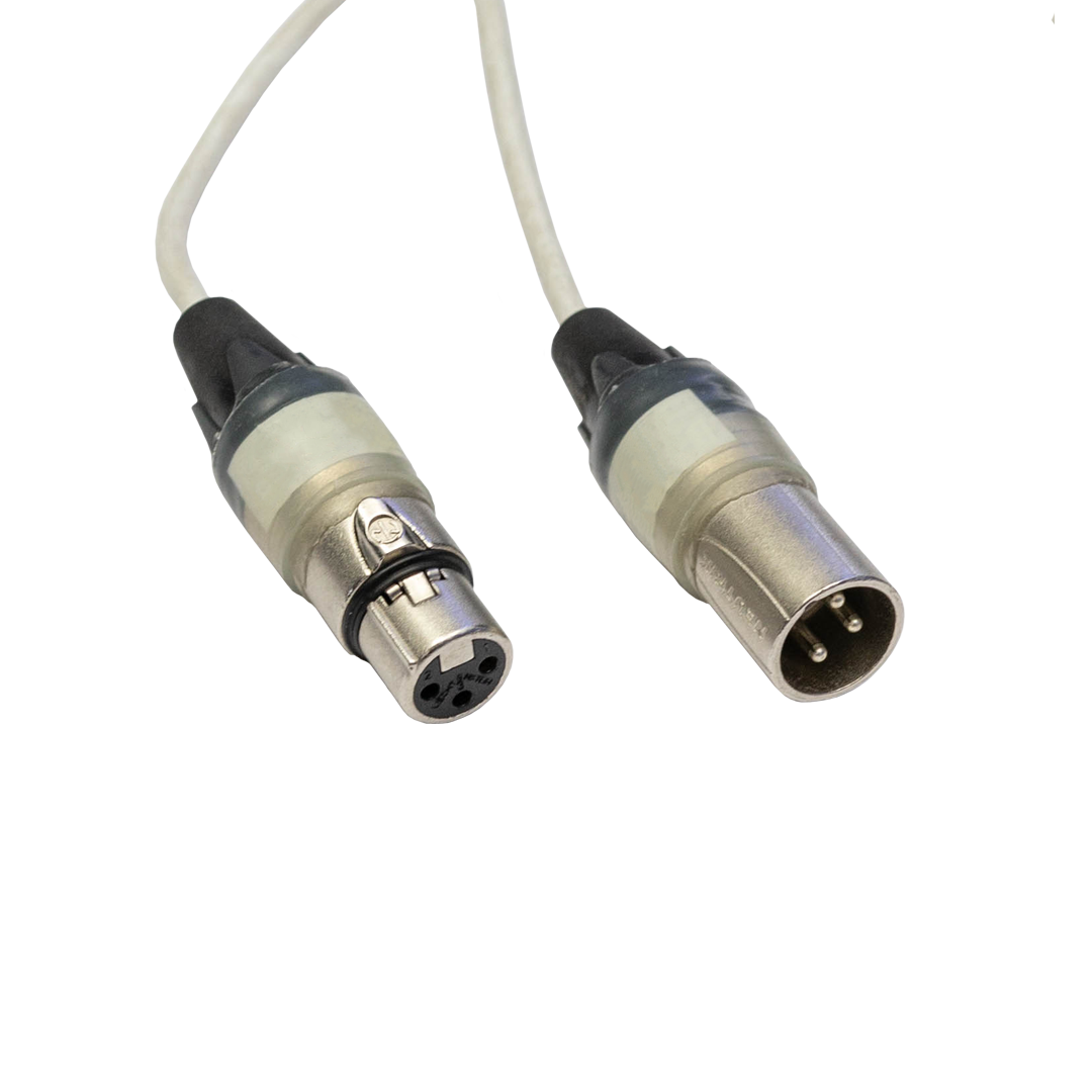 M003 XLR w. -> XLR m., weiß