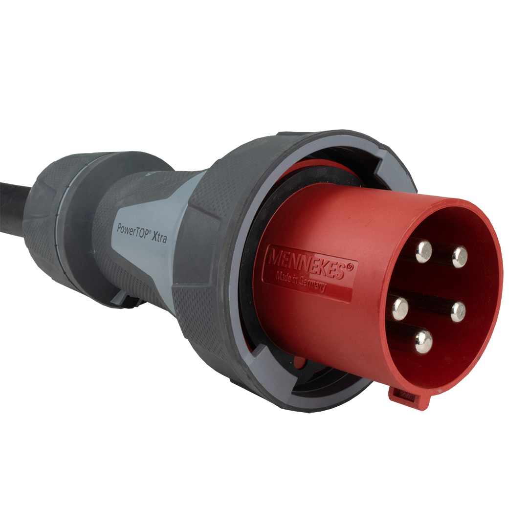 CEE400V-125A-03 Drehstrom-Kabel (Titanex H07RN-F 5G35, IP67), 3m