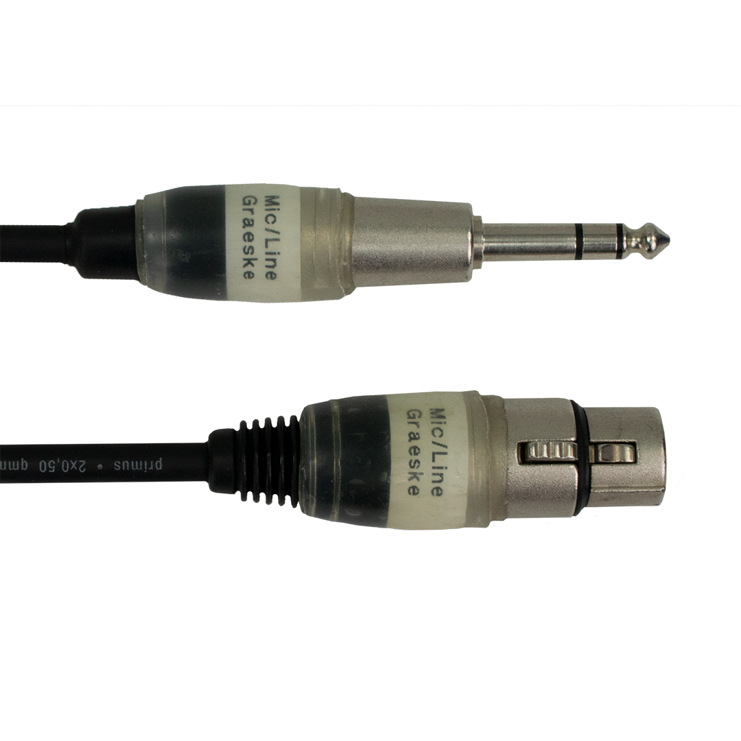 M003 XLR w. -> Klinke 6,3 sym