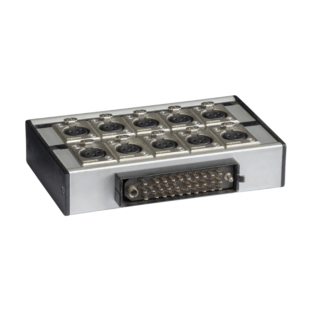 MC10-Auflösung Siemens Messerleiste auf 10x XLR female